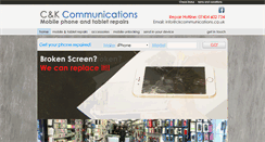 Desktop Screenshot of ckcommunications.co.uk