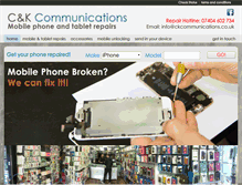 Tablet Screenshot of ckcommunications.co.uk